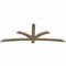 Ekena Millwork Davenport Rough Sawn Timber Gable Bracket, Douglas Fir, 84"W x 31"H x 2"D x 4"F, 9/12 Pitch GBW084X31X0204DAV00RDF - alternate 5